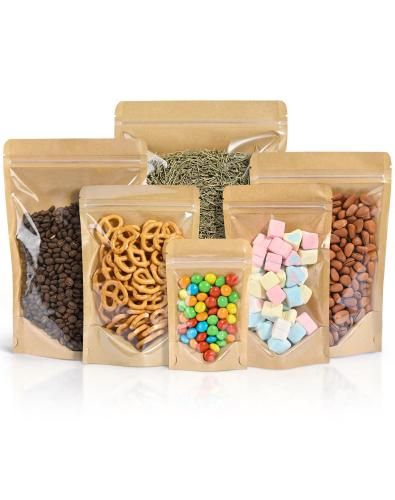 Sachet Kraft Brun avec Fenêtre 100